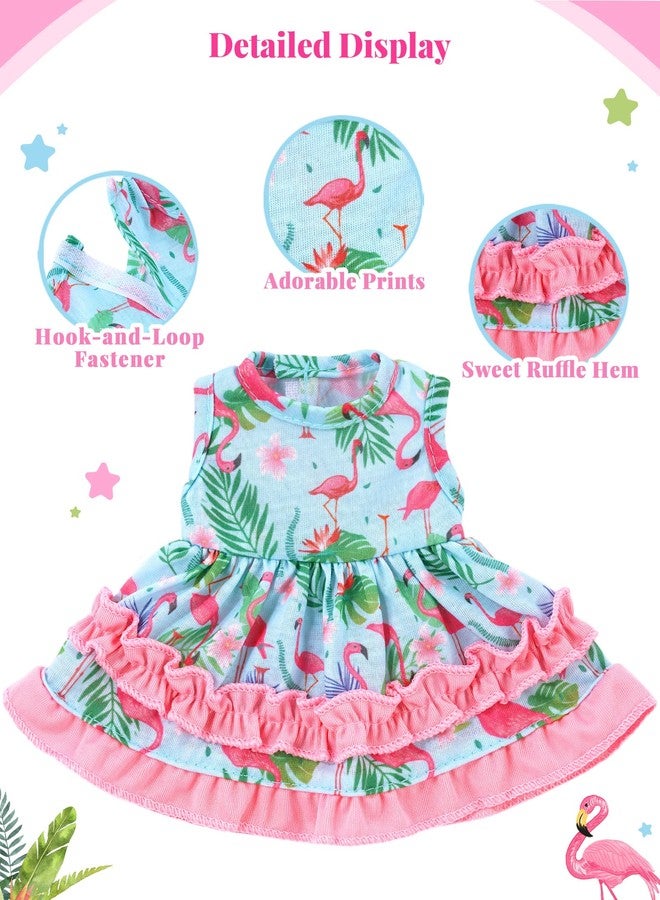 BABESIDE 6-Piece Alive Baby Doll Clothes and Accessories Set for 8-10 Inch Dolls, Includes Cute Dresses, Skirts, and Tops for Baby Dolls, for Kids(Not Doll) - Image 4